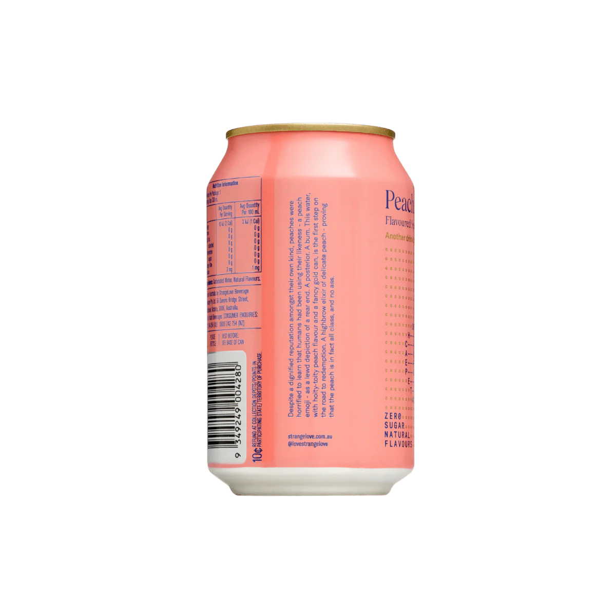 Peach Sparkling Water 330ml x 24 - Image 5