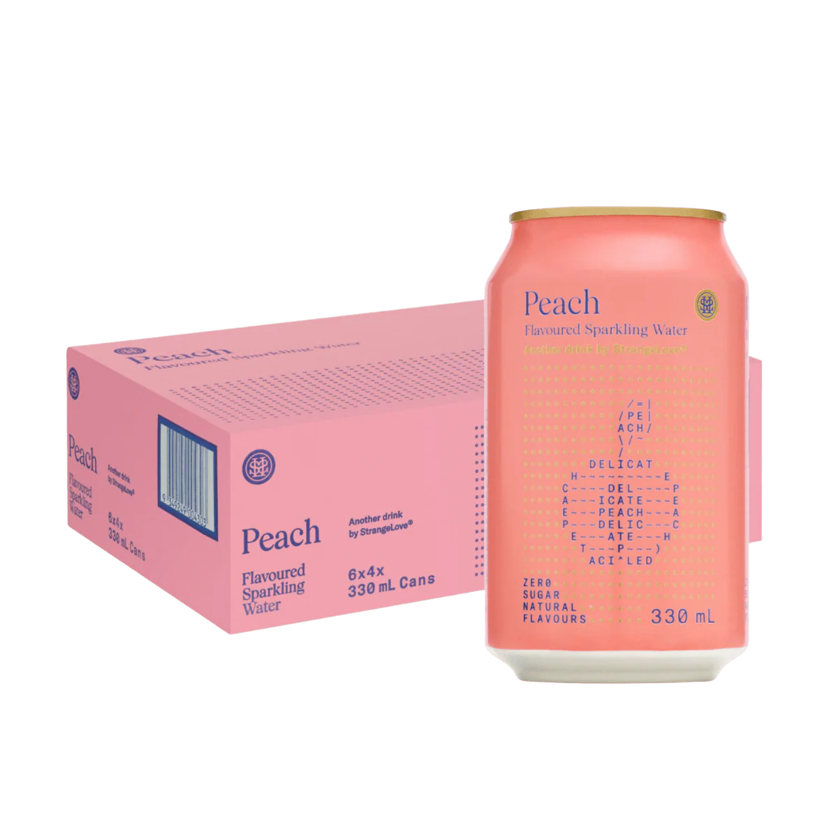 Peach Sparkling Water 330ml x 24 - Image 6