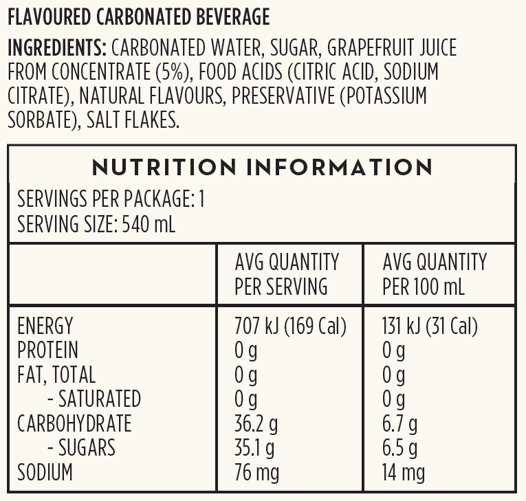 Salted Grapefruit 540ml - Image 3
