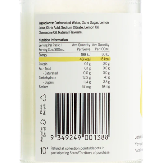 Lemon Squash Lo-Cal Soda 300ml x 24 - Image 7