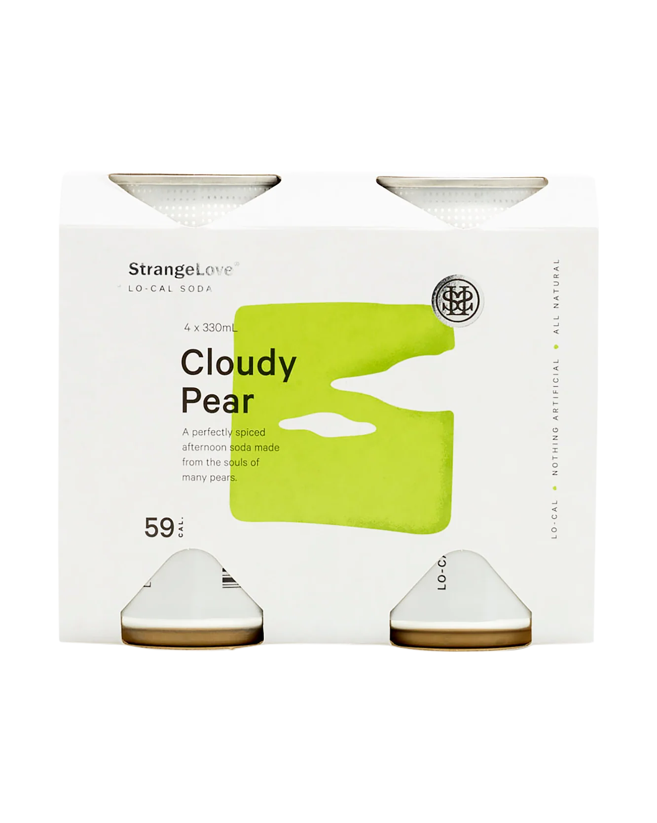 Cloudy Pear & Cinnamon Lo-Cal Soda 330ml Cans x 24 - Image 3
