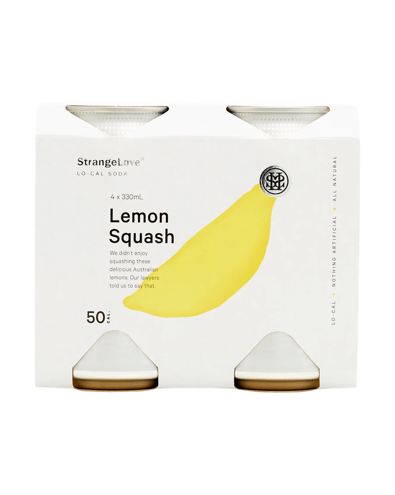 Lemon Squash Lo-Cal Soda 330ml Cans x 24 - Image 3