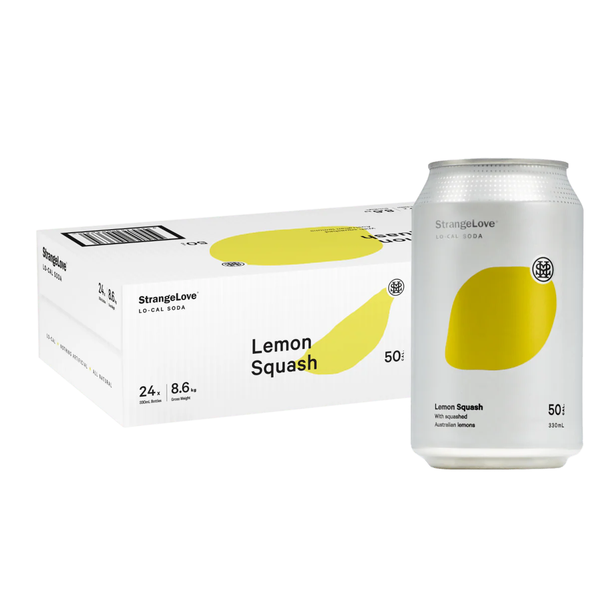 Lemon Squash Lo-Cal Soda 330ml Cans x 24 - Image 7