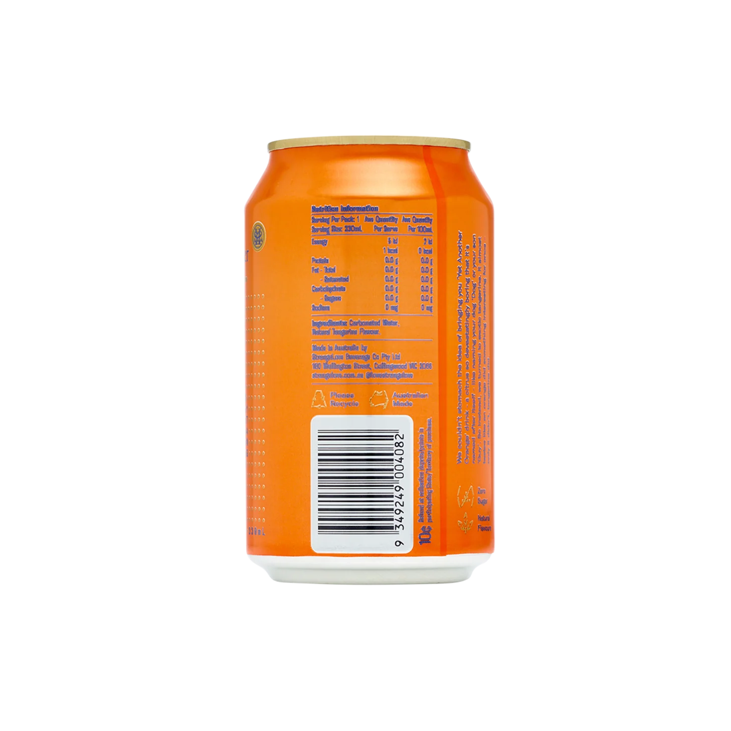 Tangerine Sparkling Water 330ml x 24 - Image 4